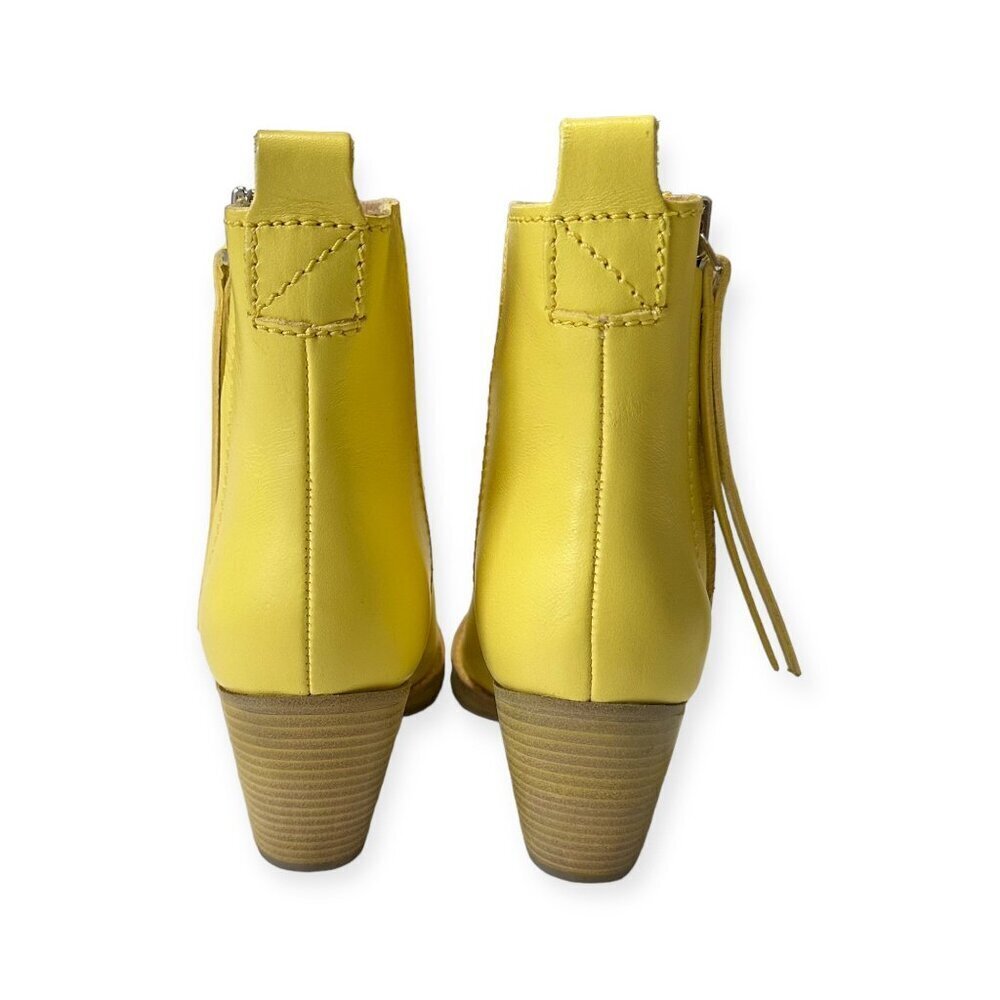 Acne Studios Pistol Boots in Lemon Yellow Leather – Size 37 – New in Box - Picture 10 of 16